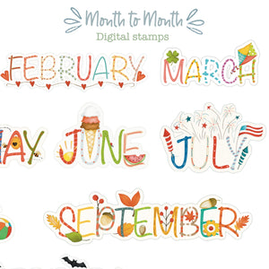 Month to Month Illustrations