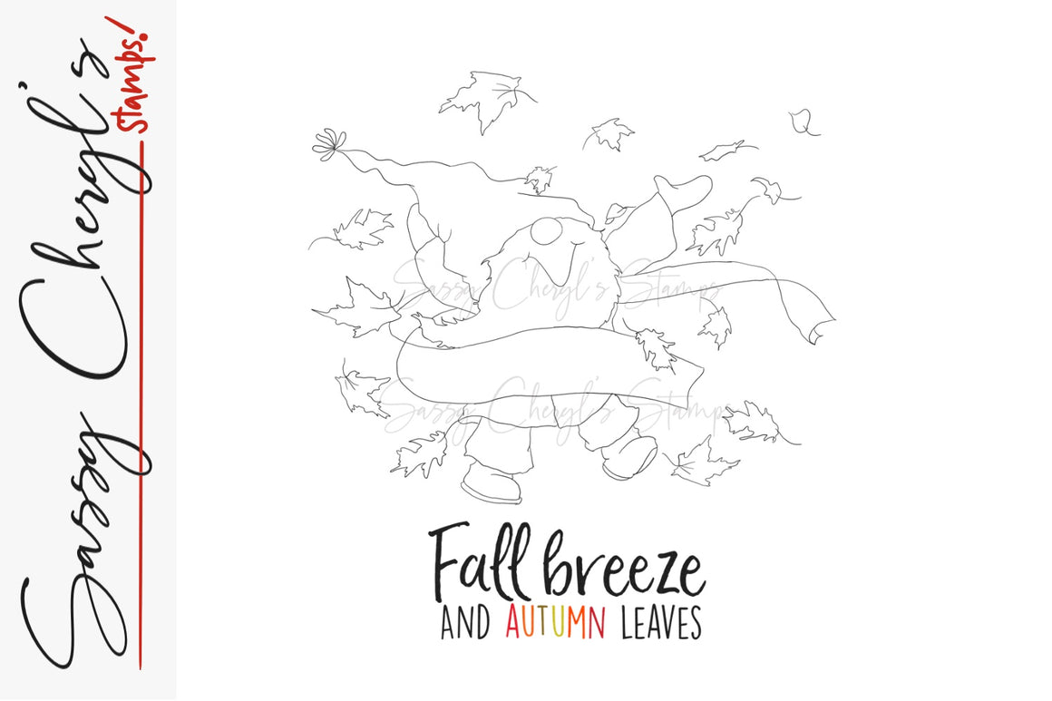 Fall Breeze & Autumn Leaves Gnome