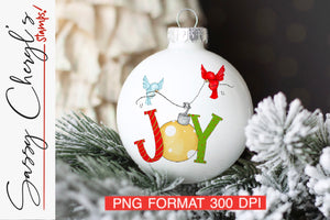 Joy Christmas Birdies