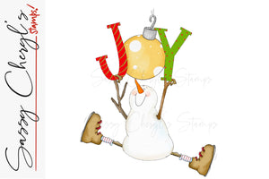 Happy Christmas Joy Snowman