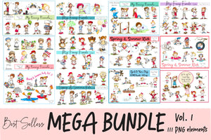 Best Sellers Mega Bundle Vol. 1***Colored Illustrations***